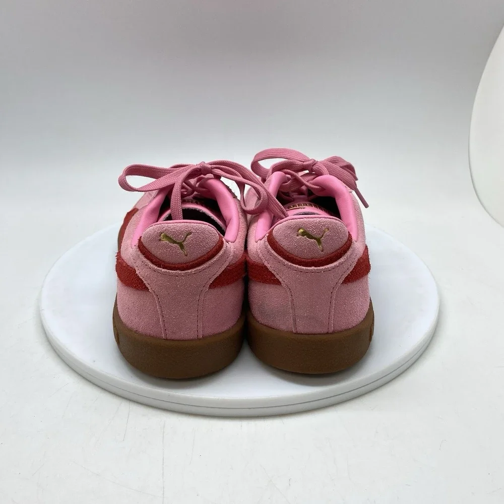 Puma Club II Era Sneakers Womens 8.5 Pink Suede Low Casual Shoes 400440-02